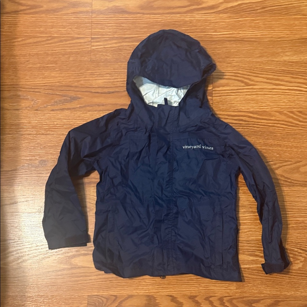 Vineyard Vines Kids Navy Raincoat